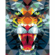 CreArt 24x30 cm- Polygon Tiger -4005556235148 - Ravensburger