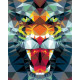 CreArt 24x30 cm- Polygon Tiger -4005556235148 - Ravensburger