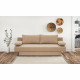 Banquette convertible 3 places Pyry - Tissu beige /sable L 187 x P 85 cm