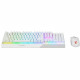 Clavier + Souris - AZERTY - MSI - Vigor GK30 Combo White FR - Rétroéclairé - Blanc