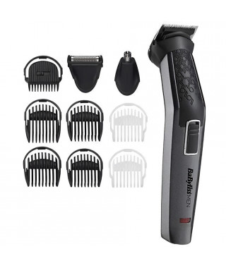 Tondeuse multi Babyliss MEN MT727E - usages - 10 en 1 - carbon titanium - avec tondeuse nez et rasoir de finitions