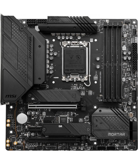 MSI - MAG B660M MORTAR DDR4 - Carte Mere - Socket LGA 1700 - Chipset Intel B660