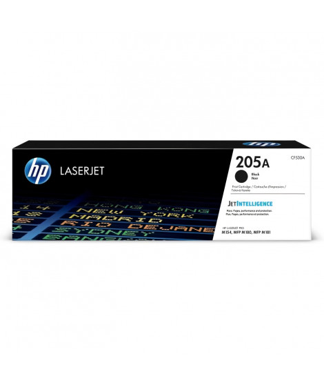 HP 205A Cartouche de toner noir LaserJet authentique (CF530A) pour HP Color LaserJet Pro M154/M180/M181
