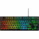 Clavier Gaming - AZERTY - THE G-LAB - Keyz CAESIUM-TKL - Sans Pavé Numérique - Rétroéclairé - Noir