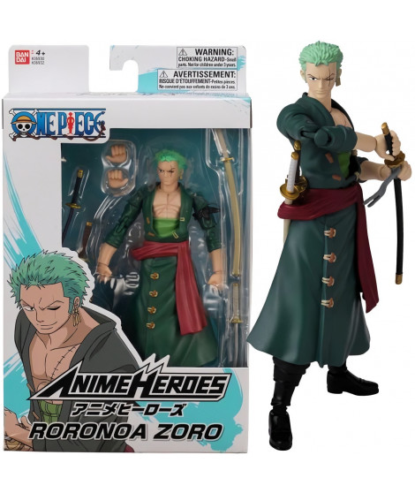 Figurine Anime Heroes 17 cm - Roronoa Zoro - BANDAI One Piece