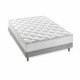 DEKO DREAM MALIN Pack Complet Matelas 160 x 200 cm + Sommier + Couette + 2 Oreillers - 24 cm