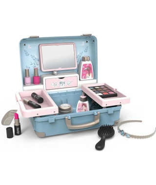 Smoby - My Beauty Vanity - Valise Beauté pour Enfant - Coiffure + Onglerie + Maquillage - 13 Accessoires