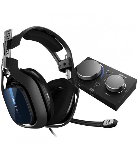 Casque Gaming - LOGITECH G - A40 - TR + MixAmp Pro - Noir et bleu