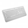 Logitech - Clavier sans fil - Ergonomique Entier avec Repose-Poignets - Signature K650 - Blanc