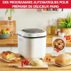 MOULINEX Machine a pain 1 kg, 20 programmes automatiques, Programme sans gluten, Maintien au chaud, Pain Doré OW210130