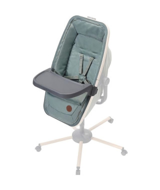 MAXI COSI Kit repas pour transat Alba, chaise haute bébé avec tablette + housse de protection Beyond Green, de 6 mois a 3 ans