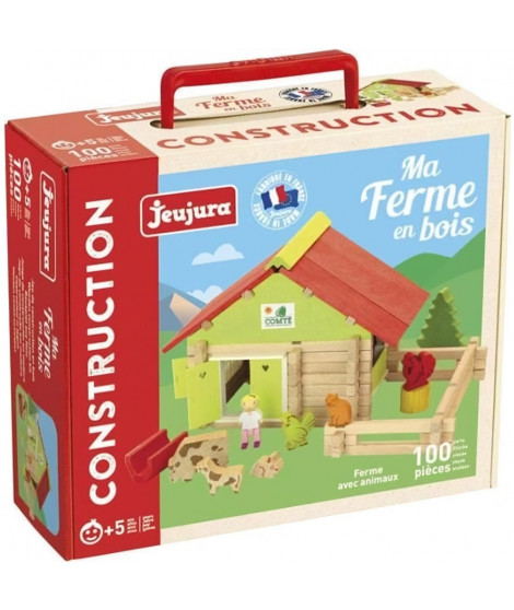 JEUJURA Ferme avec animaux - 100 pieces