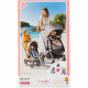 Corolle - Cybex X Combo Poussette 3 en 1 - pour poupon 36 et 42 cm - Des 3 ans