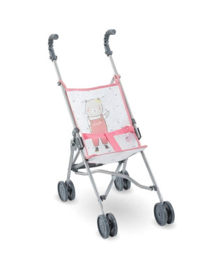 Poussette canne Corolle - Rose - Pour poupon 36 et 42cm - Des 3 ans