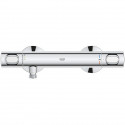 GROHE Mitigeur thermostatique douche Precision Flow, montage mural, protection anti-brûlure, raccord fileté 1/2, chromé,34840000