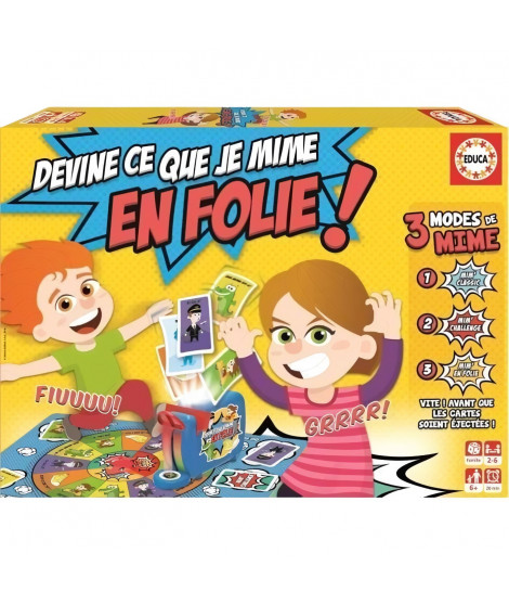 Devine Ce Que Je Mime En Folie - Jeux De Société enfant - EDUCA