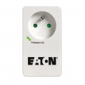 Multiprise/Parafoudre - Eaton Protection Box 1 Tel@ FR - PB1TF - 1 prise française + 1 prise tel/RJ - Blanc & Noir