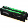 Mémoire Kingston FURY Beast RGB 16 Go (2x8Go) DDR4 3200 MHz CL16 (KF432C16BBAK2/16)