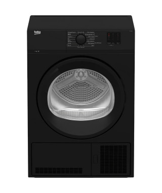 Seche-linge a condensation BEKO DCY724B - 7 kg - Classe B - Tambour Aquawave - Noir