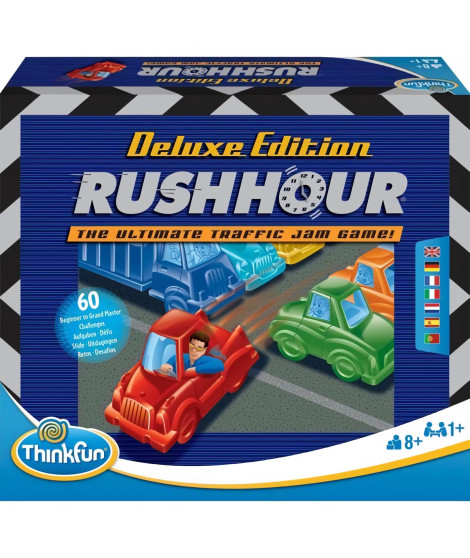 Rush Hour Deluxe - Ravensburger - Casse-tete Think Fun - 60 défis 5 niveaux - Des 8 ans - Français inclus