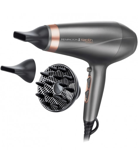 Remington AC8820 Seche-Cheveux 2200W Professionnel Keratin Protect, Soin Kératine et Huile d'Amande