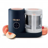 BEABA Babycook Neo - Robot culinaire bébé multifonction 4en1 - Cuit a la vapeur, mixe, décongele, réchauffe - Night Blue