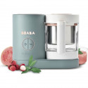 BEABA Babycook Neo - Robot culinaire bébé multifonction 4en1 - Cuit a la vapeur, mixe, décongele, réchauffe - Eucalyptus