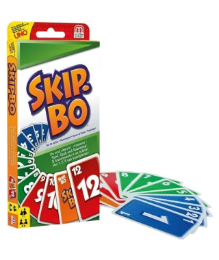 Mattel Games - SKIP-BO - Jeu de Cartes Famille  - 2 a 6 joueurs - Des 7 ans