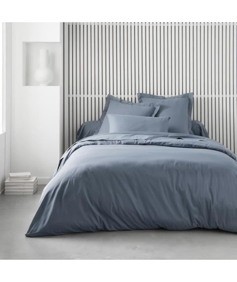 Housse de couette TODAY Essential - 220 x 240 cm - 2 personnes - 100% Coton uni - Denim