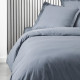 Housse de couette TODAY Essential - 220 x 240 cm - 2 personnes - 100% Coton uni - Denim