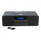 Micro chaîne hi-fi THOMSON MIC200IBT CD/MP3/USB Bluetooth 50W Tuner numérique FM Egaliseur Noir