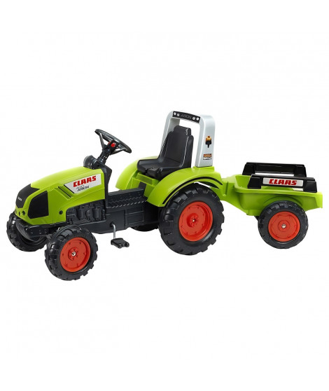 Tracteur a pédales FALK - Claas Arion 430 avec remorque - Pour enfants a partir de 3 ans