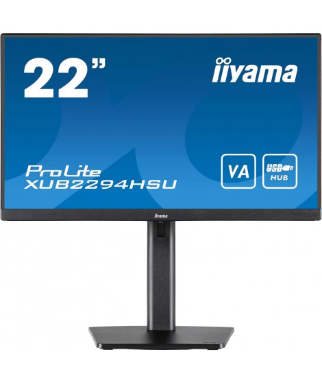 Ecran PC - IIYAMA - XUB2294HSU-B2 - 22 VA LED FHD - 1ms - 75Hz - HDMI DP