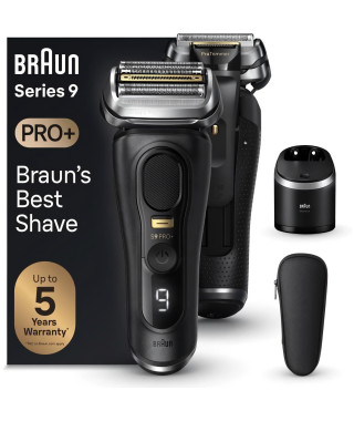 Rasoir électrique BRAUN - Séries 9 PRO+ 9560cc - 5 Éléments De Rasage, Tondeuse De Précision Intégrée, Station SmartCare, Éta…