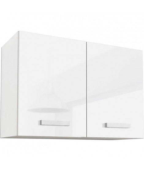 START Meuble haut de cuisine L 80 cm - Blanc Brillant