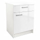 START Caisson bas de cuisine L 60 cm - Blanc haute brillance