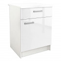 START Caisson bas de cuisine L 60 cm - Blanc haute brillance