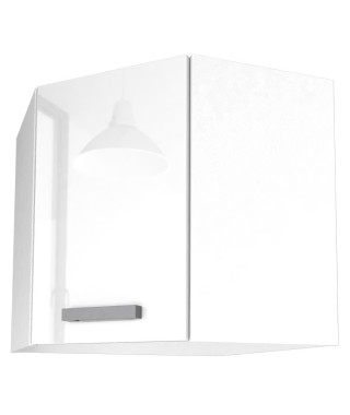 START Meuble de cuisine haut d'angle L 58 cm - Blanc brillant