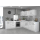 START Meuble de cuisine haut d'angle L 58 cm - Blanc brillant