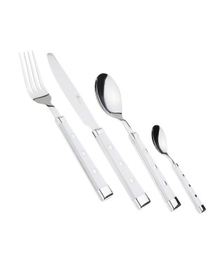 PRADEL EXCELLENCE - Ménagere belle table blanc 16 pieces en boite