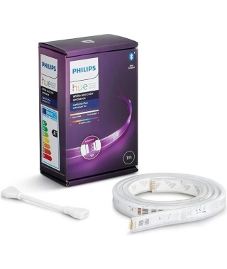 Philips Hue White & Color Ambiance Indoor LightStrips extension 1m, V4, fonctionne avec Alexa, Google Assistant et Apple Homekit