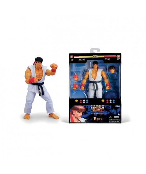Jada - Street Fighters - RYU - Figurine Articulée 15cm - Des 8 Ans