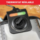 TEFAL Appareil a gaufre semi pro, 1200 W, Thermostat réglable, Voyant lumineux, Poignée rotative rabattable, King Size WM756D12