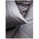 Parrure de lit TODAY Prestige - 220 x 240 cm - 2 personnes - 100% Satin de coton - Fusain