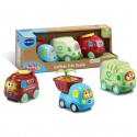 VTECH - Tut Tut Bolides - Play Green - Coffret Trio Ecolo (Pompier + Camion Poubelle + P'tit Camion)