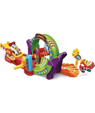 Circuit miniature - VTECH - Tut Tut Bolides - Tut Tut Looping + King - Jaune - 12 mois et plus