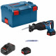 Scie sabre Bosch Professional GSA 18V-28 + 2 batteries ProCORE 18V 5.5Ah + Chargeur GAL 1880 + L-BOXX - 06016C0003