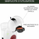 KRUPS Nescafé Dolce Gusto Machine a café multi-boissons, Ultra compact, Intuitive, Piccolo XS blanche YY5218F