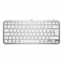 Clavier sans fil Logitech - MX Keys Mini - GRIS PALE - Compact, Bluetooth, rétroéclairé pour MAC, iOS, Windows, Linux, Android