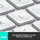 Clavier sans fil Logitech - MX Keys Mini - GRIS PALE - Compact, Bluetooth, rétroéclairé pour MAC, iOS, Windows, Linux, Android